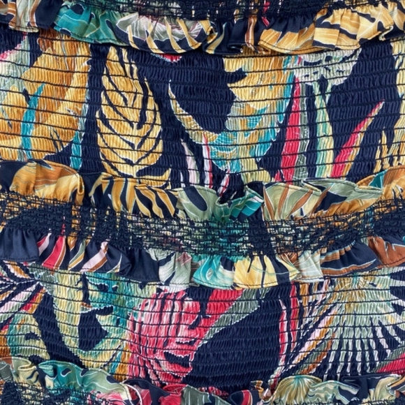 🇺🇲Petersyn | Chandler Black Floral Smocked Ravello Pencil Skirt | NWT - Picture 4 of 6